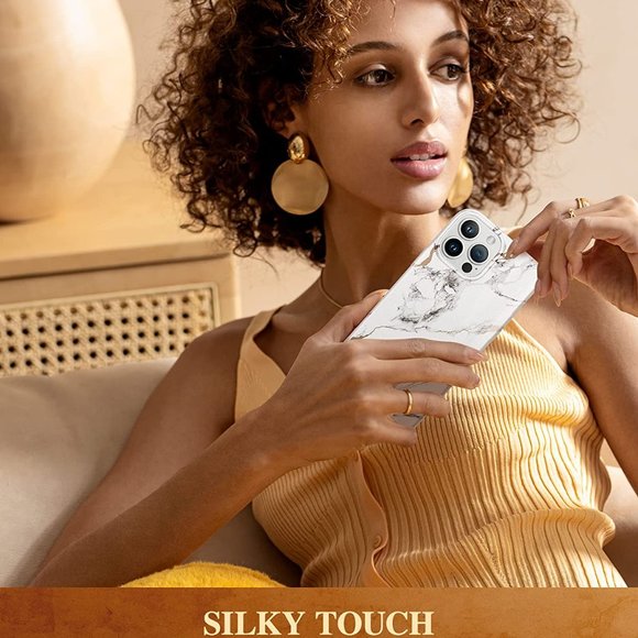 For iPhone 14 Pro Max 6.7' Military Grade Drop Protection Marble Shockproof Case - Picture 3 of 6